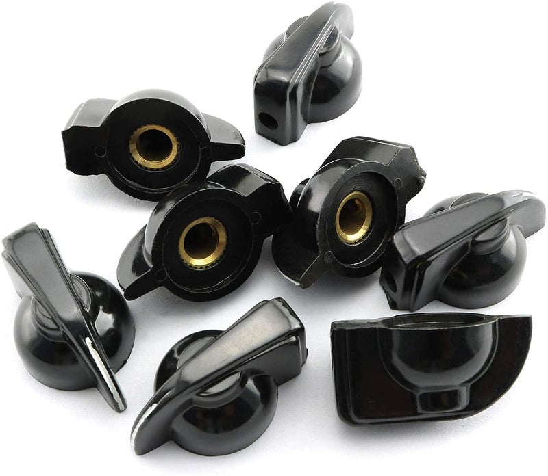 VOBRAMY Chicken Head Knob 8PCS Black Vintage Guitar Amplifier Potentiometer Knob with Set Screw - Image 3